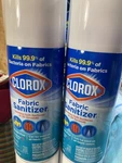 2 New Cans Of Clorox Fabric Sanitizer Spray - Lavender Scent 14 Oz. Disinfectant. Fixed Price $11.59.