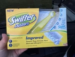 Swiffer Dusters Starter Kit 1 Handle 5 Disposable Refill Usa Made New Nos 2007. Fixed Price $12.00.