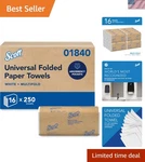 Universal Multifold Paper Towels, Bulk 01840, Absorbency Pockets, White, 9.2".... Fixed Price $69.95.