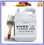 Oaiegsd 128 Oz Pure Tung Oil For Wood-finishing With Brush Waterproof. Fixed Price $77.26.