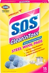 Clean Toss Steel Wool Soap Pads, 15 Count (pack Of 6). Fixed Price $111.19.