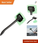 Lightweight Car Glass Cleaning Tool With Pivoting Head & Easy Storage - Stalwart. Fixed Price $13.99.