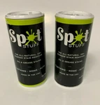 Spot Stuff All Natural Dry Powder Oil & Grease Fabric Stain Remover 26G. Fixed Price $11.99.