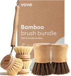 Vove Dish Brush Bundle Fsc-certified Bamboo Scrub 3 Replacement. Fixed Price $41.98.