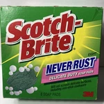1) Damaged Crushed Scotch Brite Never Rust Delicate Duty Soap Pad Discontinued. Fixed Price $49.99.