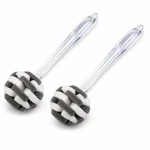 2 Pack Sponge Dish Brush Soft Puff Glass Bottle Cleaner 11.5" Clear Handle. Fixed Price $11.88.