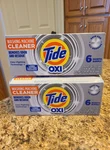 Tide Washing Machine Cleaner With Oxi Powder, Odor Eliminator;clean Residue 12PK. Fixed Price $23.50.