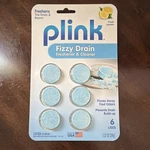 Plink Fizzy Drain Freshener & Cleaner Tablets Lemon 6 Pack Uses 1.37 Oz. Fixed Price $12.49.