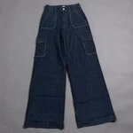 Paige Harper Utility Cargo Wide Leg Jeans Raelynn Dark Wash Nwot Size 27. Fixed Price $123.25.