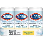 Clorox Free & Clear Cleaning Wipes, Light Lemon 75 Count (pack Of 3), White. Fixed Price $30.25.