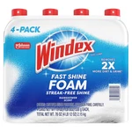 Windex Fast Shine Foam Glass Cleaner, No-drip Aerosol Cleaning Spray, 19 Oz., 4. Fixed Price $21.96.