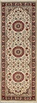 Floral Royal Oriental Runner Rug 3X8 Vegetable Dye Ivory Wool Traditional Carpet. Fixed Price $496.69.
