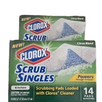2X Clorox Scrub Single Kitchen Citrus Blend 14 Pads New Discontinued Sealed. Fixed Price $90.00.