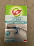 Lot - 12PK Scotch Brite Disposable Scrubber Refills Removes Rust & Hard Water. Fixed Price $22.00.