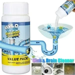 100G Sink Drain Cleaner Powder Pipe Clog Remover Kitchen Bathroom Sewer Tool. Fixed Price $5.70.