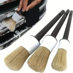 3PCS Car Detailing Brush Set Boar Hair Bristle Interior Exterior Cleaning Tool. Fixed Price $7.49.