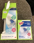 Scotch Brite Disposable Toilet Scrubber Starter Kit 1-W/STORAGE Caddy 15 Refills. Fixed Price $29.50.