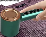 Usb Electric Lint Remover Clothes Shaver, Green/gold, Stainless Steel. Fixed Price $10.00.