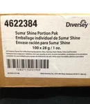 Suma Shine Portion Pak By Diversey - Case Of 100 Oz. Packages. Fixed Price $29.99.