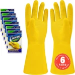 Steadmax 3/6 Pairs Cleaning Gloves, Reusable Natural Rubber Dish Pack (xl). Fixed Price $18.69.