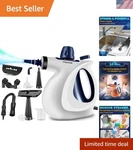 Powerful 1050W Handheld Steam Cleaner With Chemical-free Deep Cleaning Features. Fixed Price $129.99.