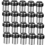 20 Pack Stainless Steel Floor Door Stops Cylindrical Rubber Bumper Modern Silver. Fixed Price $36.00.