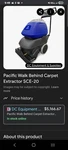 Carpet Extractor- Pacific Floor Care System Cleaner Machine SCE-20. Fixed Price $3000.00.