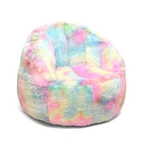 Heritage Kids Sorbet Dreams Rainbow Fur Bean Bag Chair, Multicolor, Large. Fixed Price $71.00.