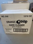Orange Goop 549 Waterles Hand Cleaner W/natural Citrus & Pumice 16OZ. Case Of 12. Fixed Price $59.99.