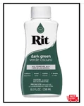 Rit 01794000701 Liquid Fabric Dye, 8-OUNCE, Dark Green, Fl Oz (pack Of 1). Fixed Price $5.70.