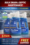 Bioone Oz Liquid Drain & Septic Maintainer 3 Pack B164 Safer Choice. Fixed Price $109.99.