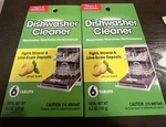 Dishwasher Cleaner Tablets Pack Of 6 Total 12. Fixed Price $17.25.