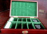 Florida State Seminoles Wood Finish Large Poker Chip Case W/ 2 Card Decks New. Fixed Price $24.97.