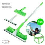Window Cleaner Squeegee Set - 2 Scrubber Pads Wipers & Extension Pole. Fixed Price $29.99.