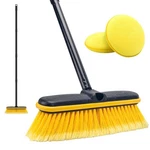 Car Brush With Long Handle, Vehicles Exterior Washing 55'', Yellow. Fixed Price $37.04.