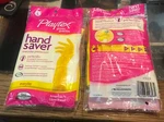 Playtex Hand Saver Sealed Gloves Nos 2PAIR Yellow Sz Large Discontinued Cleaning. Fixed Price $9.99.