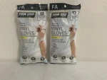 Firm Grip Pro Paint Disposable Vinyl 12 X2 Packs Total 24 Gloves.. Fixed Price $9.99.