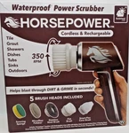 Horsepower Waterproof Scrubber Cordless And Rechargeable Nib. Fixed Price $24.95.