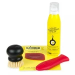 Lodge A-CAREC1 Cast Iron Kit W/ 6 Oz Seasoning Spray, Pan Scraper, Handle. Fixed Price $28.99.