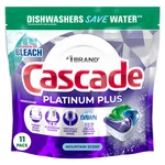 Cascade Platinum Plus Dishwasher Pods, Mountain Fresh Scent, 11 Ct Pack Of =66. Fixed Price $27.99.