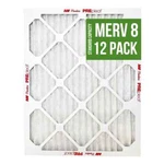 12 Pack Aaf Flanders 15X19X1 Pre-pleat 40 Pleated Merv 8 Lpd Air Filter. Fixed Price $124.95.