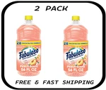 (2 Pack) Fabuloso All Purpose Floor Surface Cleaner, Peach Scent, 56 Oz. Fixed Price $8.35.