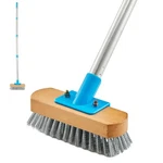 Stainless Steel Deck Scrub Brush With Long Handle - 60" Heavy Duty Floor Scru.... Fixed Price $29.35.