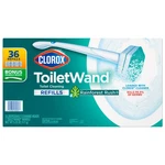 Clorox Toiletwand Disposable Cleaning 36 Refills + 1 Rainforest Rush. Fixed Price $43.05.