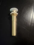 Faucet Stopper Pop Up Gold Standard Size. Fixed Price $19.00.
