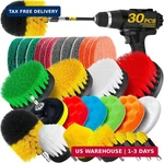 Holikme 30PACK Drill Brush Attachments Set,scrub Pads & Sponge, Power Scrubber. Fixed Price $42.75.
