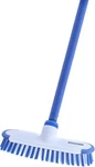 Superio Deck Scrub Brush With Scraper, 48" Long Metal Handle, Blue. Fixed Price $27.99.