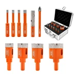 Bgtec Diamond Hole Saw Kit Marsonry Drill Bits, 10PCS 5/6/6/8/20/25/28/35MM W.... Fixed Price $30.24.