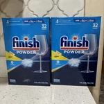 2 Lot Finish Advanced Power Powder Dishwasher Detergent Lemon Fresh Scent 75OZ. Fixed Price $100.00.
