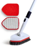 Shower Scrubber 3 1 Extendable Long Handle 58" Cleaning Brush - Non Scratc.... Fixed Price $33.06.